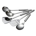 5PCS/SET 304 Stainless Steel Practical Spatula Kitchen Utensil Set Cooking Tool Slotted Turner Rice Spoon Ladle Cooking Tools