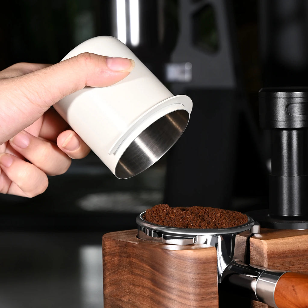 58mm Dosing Cup Sniffing Mug 304 Stainless Steel Coffee Dosing Cup Compatible with 58mm Espresso Portafilters Coffee Accessories