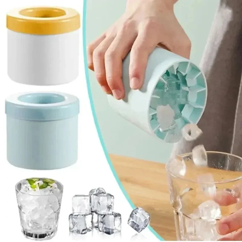 Round Ice Bucket Ice Cube Mold Summer Homemade DIY Refrigerator Freeze Ice Maker Creative Barware Tools