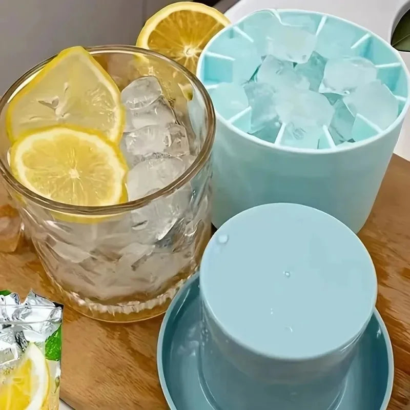 Round Ice Bucket Ice Cube Mold Summer Homemade DIY Refrigerator Freeze Ice Maker Creative Barware Tools