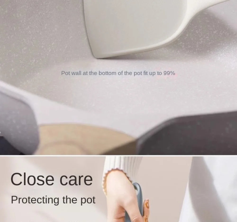 Dual Color Spatula Set Silicone Long Handle Kitchen Utensil Set Soup Spoon Heat-resistant Cooking Tool