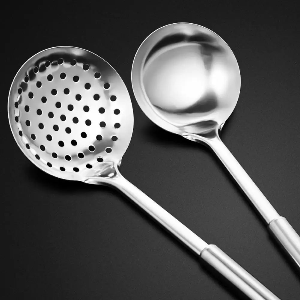 5PCS/SET 304 Stainless Steel Practical Spatula Kitchen Utensil Set Cooking Tool Slotted Turner Rice Spoon Ladle Cooking Tools