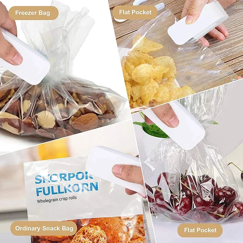 Portable Mini Heat Sealer Handheld Plastic Snack Bag Sealer Household Food Storage Packaging Sealing Machine