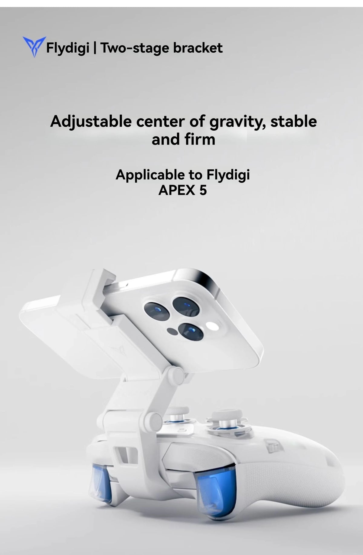 Flydigi Apex 5 Accessories Kit for Gamepad Controller: Replacement Sticks, Phone Holder, Buttons, Storage Bag, Charging Dock