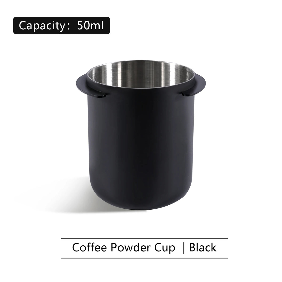 58mm Dosing Cup Sniffing Mug 304 Stainless Steel Coffee Dosing Cup Compatible with 58mm Espresso Portafilters Coffee Accessories