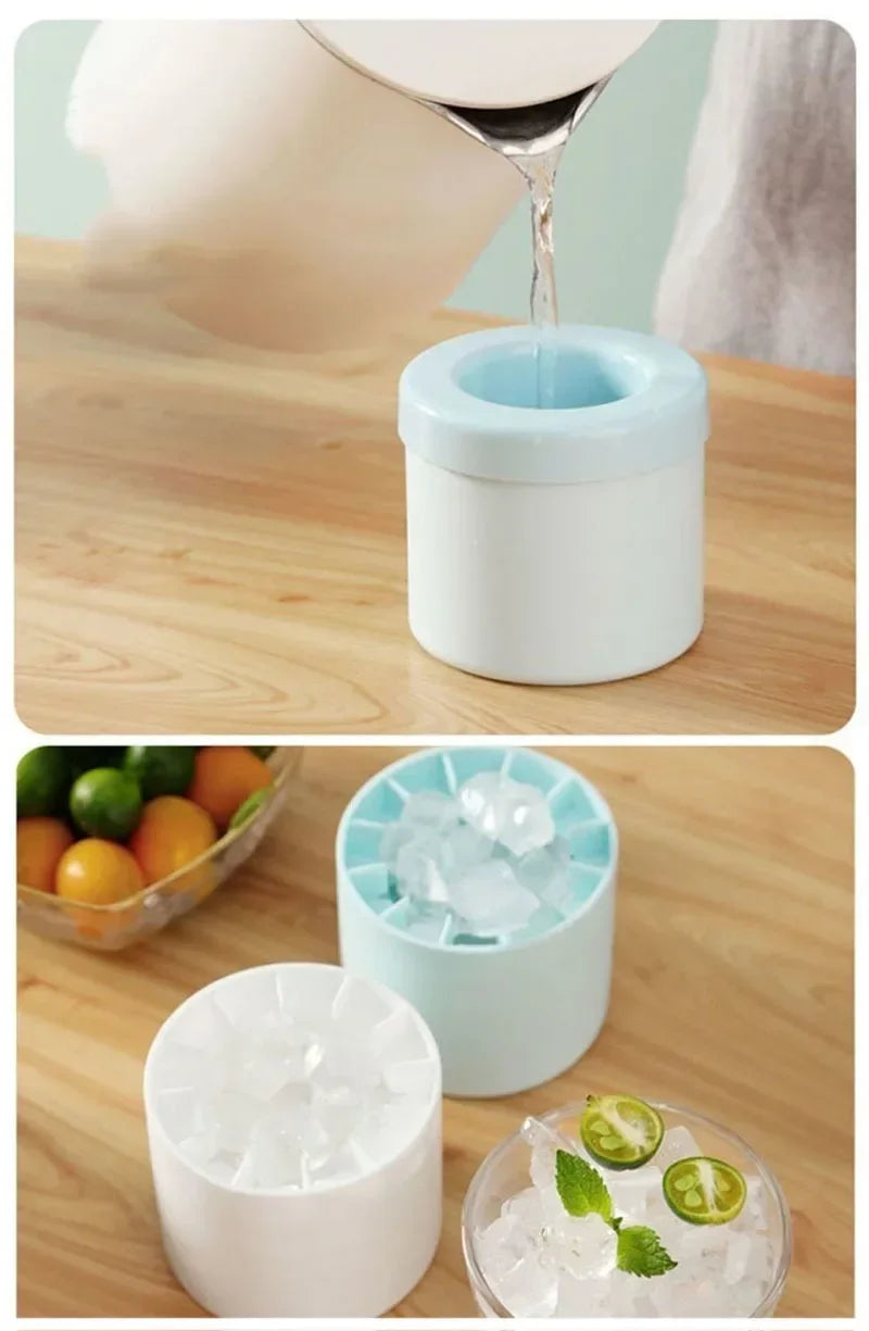 Round Ice Bucket Ice Cube Mold Summer Homemade DIY Refrigerator Freeze Ice Maker Creative Barware Tools