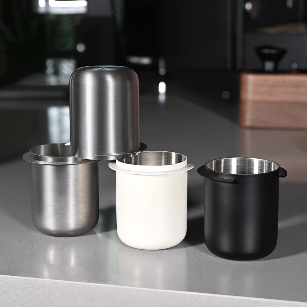 58mm Dosing Cup Sniffing Mug 304 Stainless Steel Coffee Dosing Cup Compatible with 58mm Espresso Portafilters Coffee Accessories