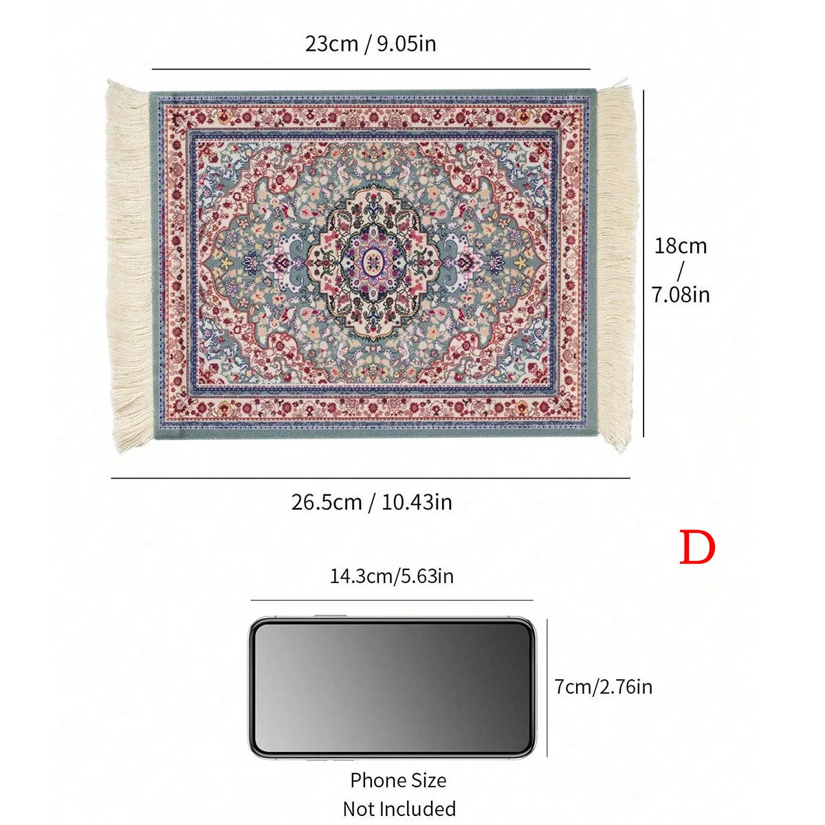 1pc Coffee Mat, Bohemian Style Coffee Pad Cup Mat, Multi-purpose Anti-slip Placemat, Coaster Coffee Accessories