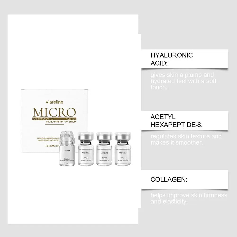 Collagen Anti-Wrinkle Essence Hydrating Firming Pore-Cleaning Anti-Aging Essence Set Hyaluronic Acid Stock Solutions Face Serum