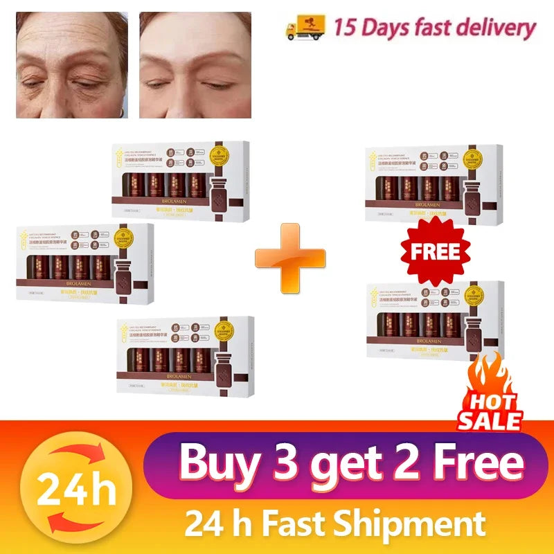 Live Cell Recombinant Collagen Essence Firming Anti Aging Fade Fine Lines Whitening Brightening Moisturizer Skin Care Cosmetics