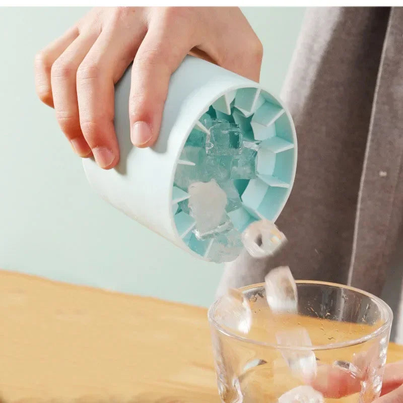 Round Ice Bucket Ice Cube Mold Summer Homemade DIY Refrigerator Freeze Ice Maker Creative Barware Tools