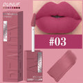 DUNUF 8-Color Matte Velvet Smooth Easy-to-Apply Square Tube Lip Gloss Waterproof Three-Dimensional Plumping Lipstick