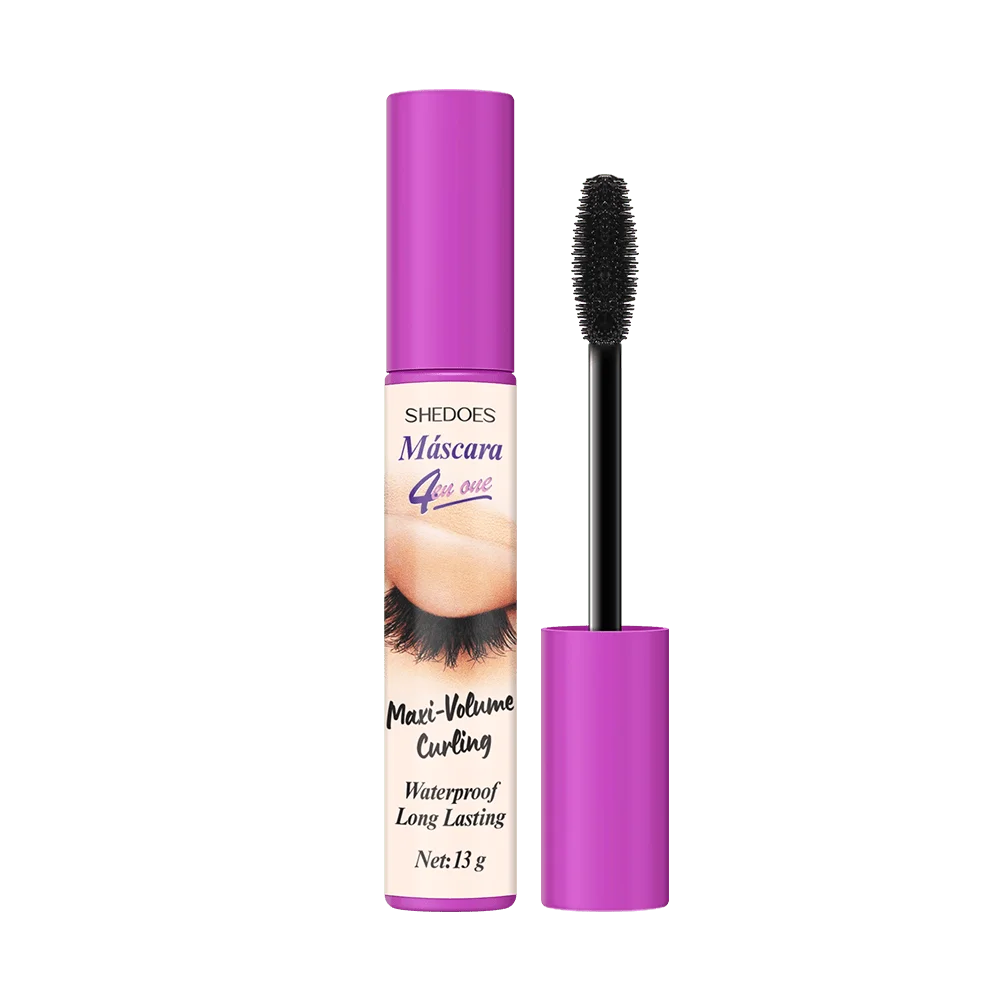 4D mascara is long-lasting, slender, curled and dense, waterproof, sweat-proof and non-smudging.