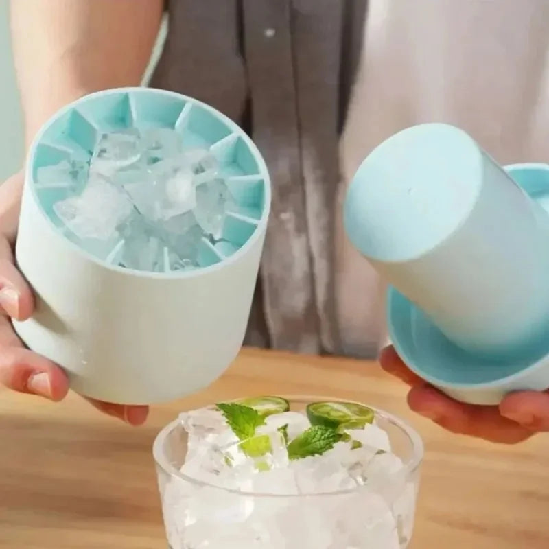 Round Ice Bucket Ice Cube Mold Summer Homemade DIY Refrigerator Freeze Ice Maker Creative Barware Tools
