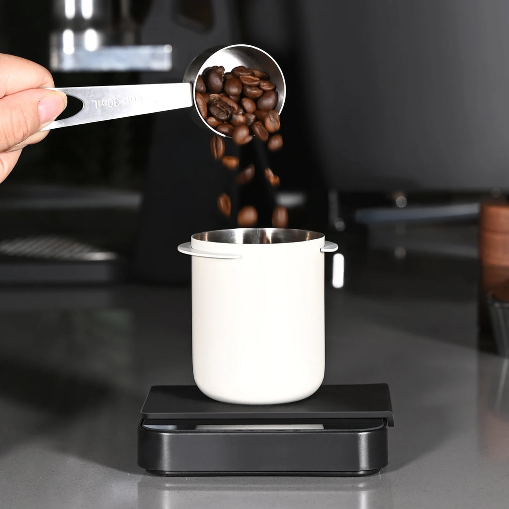 58mm Dosing Cup Sniffing Mug 304 Stainless Steel Coffee Dosing Cup Compatible with 58mm Espresso Portafilters Coffee Accessories