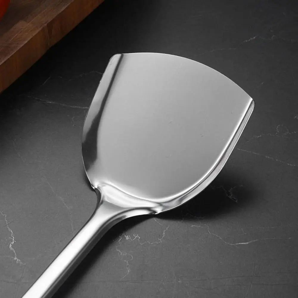 9Pcs Cookware Stainless Steel Kitchen Cooking Utensils Set Rust-proof Durable Cooking Spatula Set Long Handle Shovel Set Pasta