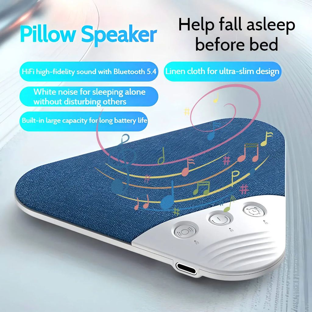 Under Pillow Three Different Styles Mini Bluetooth Speaker Hifi Stereo Sound Machine White Noise  For Bedroom Sleep