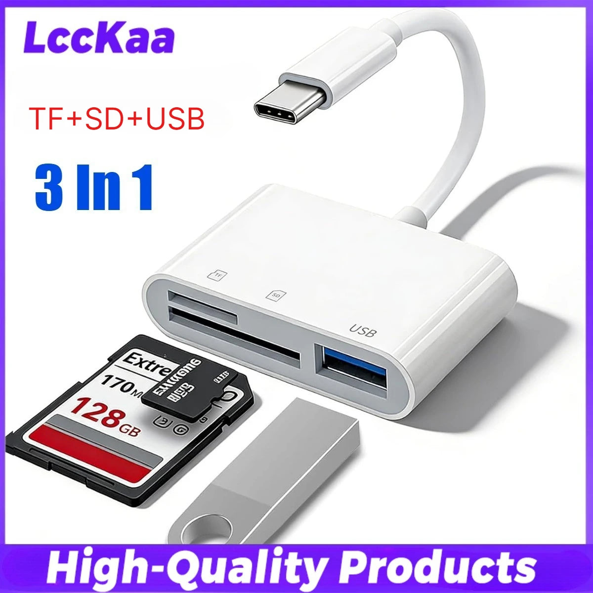 7/8 In1 USB C Hub Expander Multiport Adapter Type C Splitter Dock USB 3 Port for Xiaomi Phone Tablet Fast Data Transfer