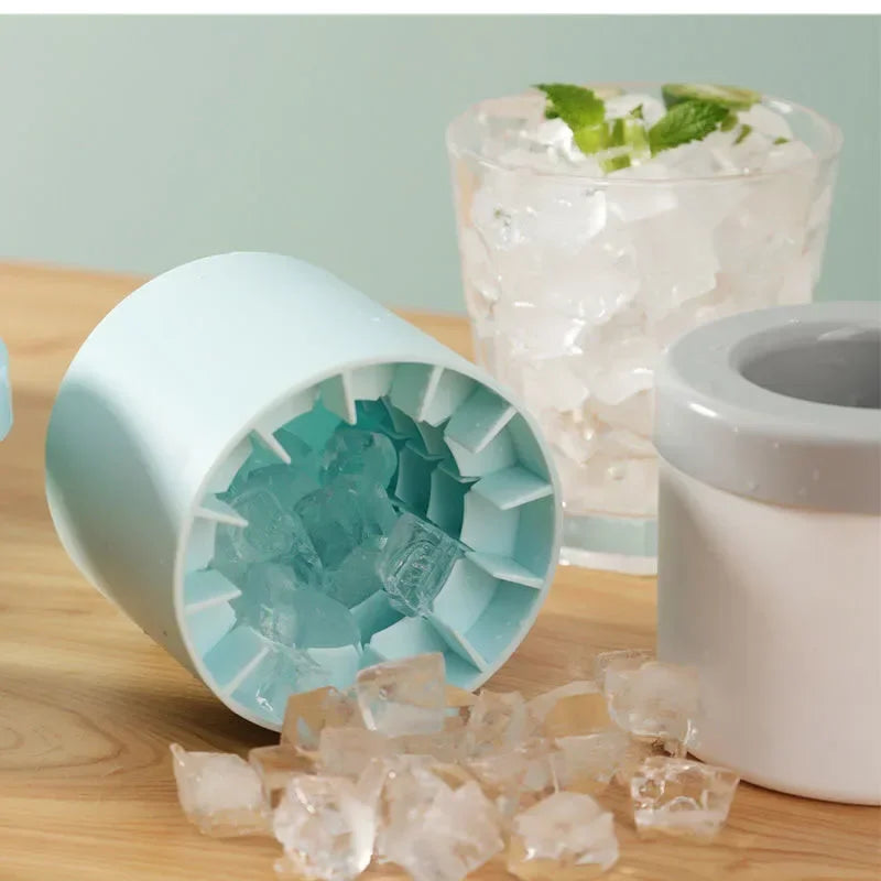 Round Ice Bucket Ice Cube Mold Summer Homemade DIY Refrigerator Freeze Ice Maker Creative Barware Tools