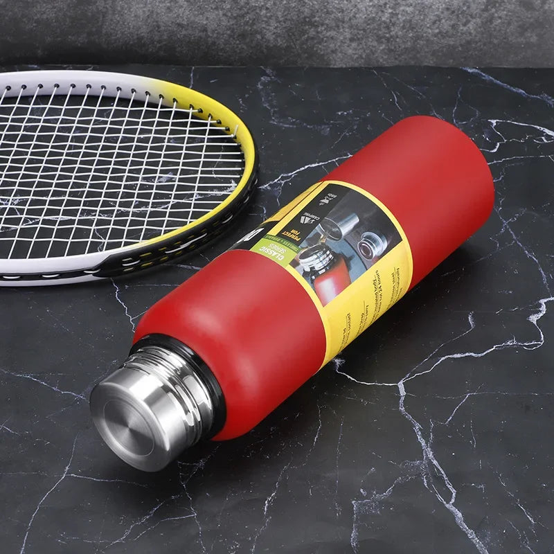 500/1000/1500ml Thermos Cup Stainless Steel Large Capacity Sports Water Bottle Vacuum Flask Portable Insulated Tumbler with Rope