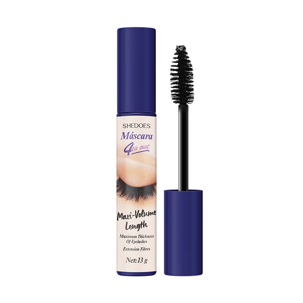 4D mascara is long-lasting, slender, curled and dense, waterproof, sweat-proof and non-smudging.