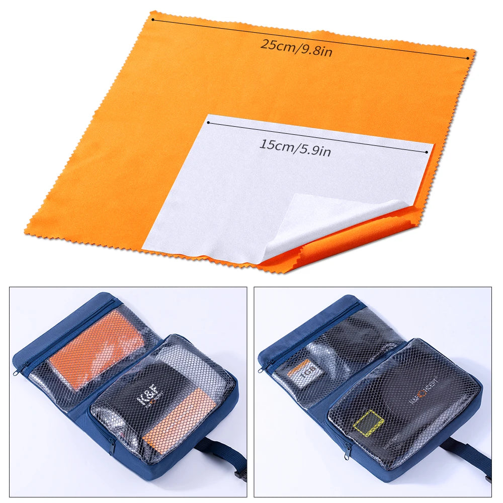 K&F Concept 23 in 1 Camera Cleaning suit Kit for SLR Cameras Full Frame DSLR Camera Lens With Blue Waterproof Bag