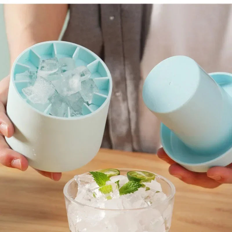 Round Ice Bucket Ice Cube Mold Summer Homemade DIY Refrigerator Freeze Ice Maker Creative Barware Tools