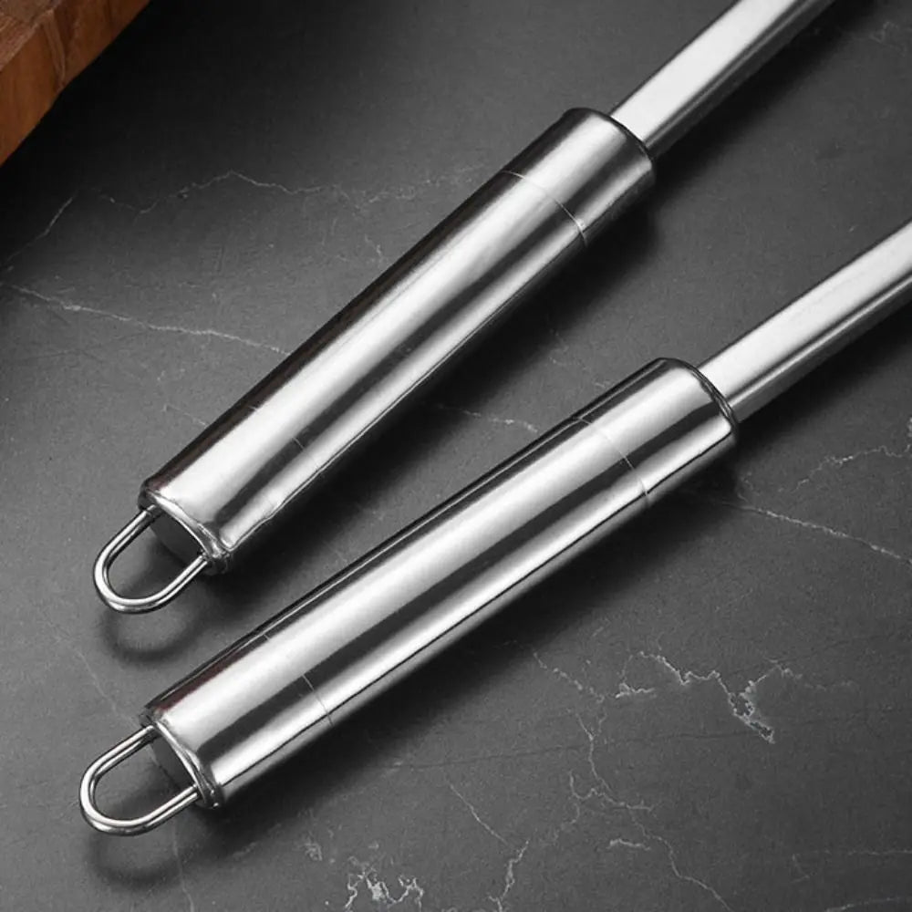 9Pcs Cookware Stainless Steel Kitchen Cooking Utensils Set Rust-proof Durable Cooking Spatula Set Long Handle Shovel Set Pasta